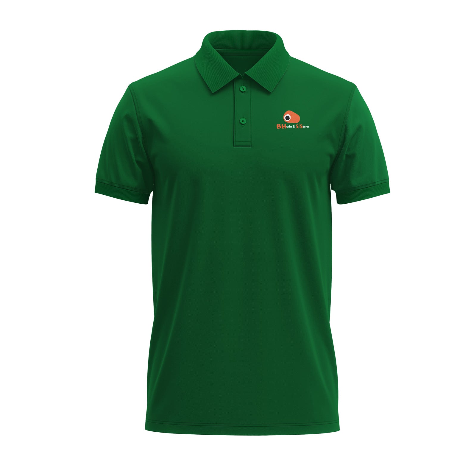 Bhuda & Sistera Premium Golf T-Shirt- (White & Green ) Limited Edition